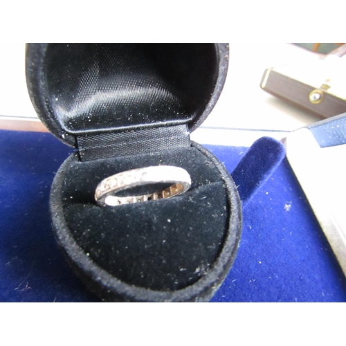 226 - Platinum and Diamond Eternity Ring Size M