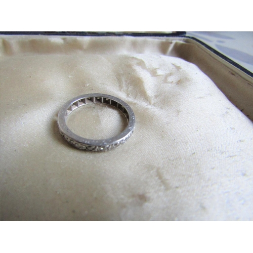 226 - Platinum and Diamond Eternity Ring Size M