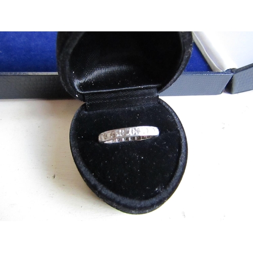 226 - Platinum and Diamond Eternity Ring Size M