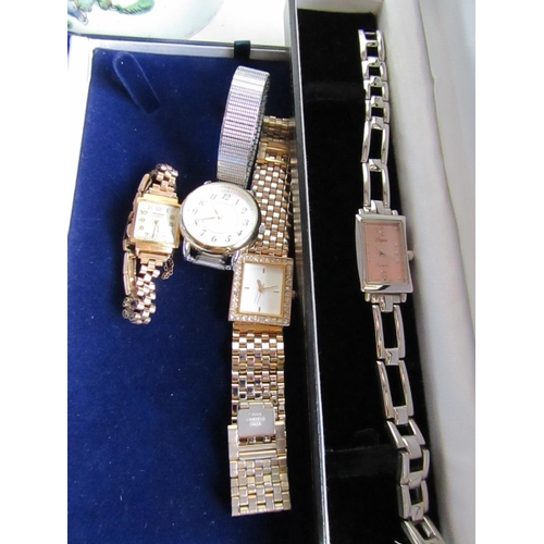 236 - Four Ladies Watches with Articulated Bracelets