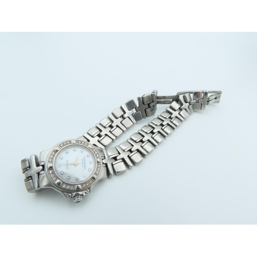 239 - Raymond Weil Parsifal Ladies Watch with Diamond Decorated Bezel Working Order Cabochon Cut Gemstone ... 