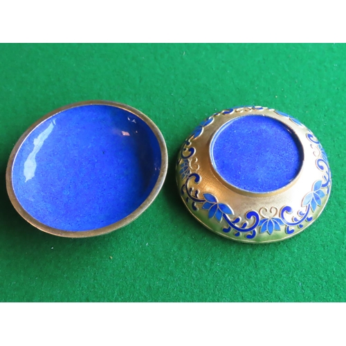 255 - Circular Form Cloisonne Box Attractively Detailed with Further Gilt Decoration Approximately 4 Inche... 