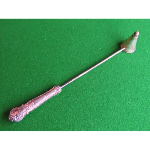 257 - Solid Silver Candle Snuffer Approximately 11 Inches Long