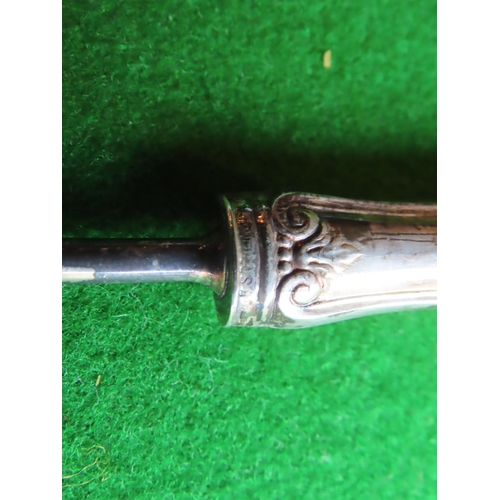 257 - Solid Silver Candle Snuffer Approximately 11 Inches Long