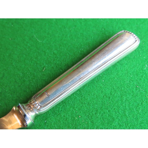 263 - Solid Silver Handled Cheese Shaver Approximately 8 Inches Long