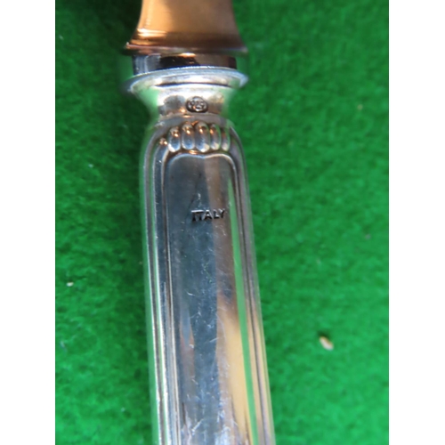 263 - Solid Silver Handled Cheese Shaver Approximately 8 Inches Long