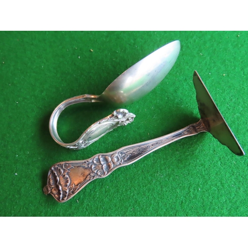 264 - Two Solid Silver Baby Pushes Largest Approximately 4 Inches Long