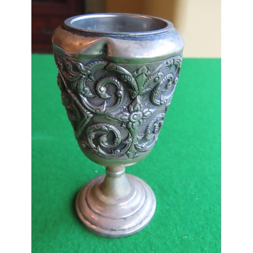 268 - Oriental Silver Pedestal Chalice of Neat Size Approximately 5 Inches High