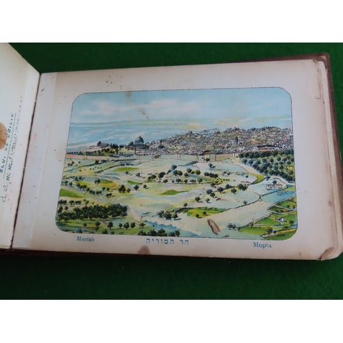 269 - Judaica Walnutbound Views of Jerusalem with Various Plants etc Some Drawings Contained within