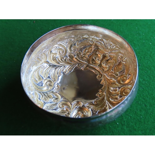 270 - Solid Silver Mounted Hobnail Cut Crystal Powder Jar Circular Form Approximately 5 Inches High Antiqu... 