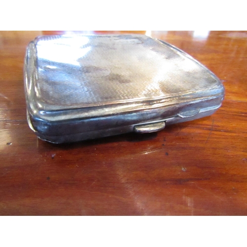 272 - Edwardian Solid Silver Cigarette Case by Blackensee & Sons Hallmarked