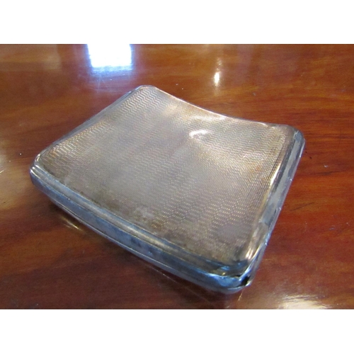 272 - Edwardian Solid Silver Cigarette Case by Blackensee & Sons Hallmarked