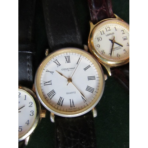 297 - Four Various Wristwatches Three with Leather Straps