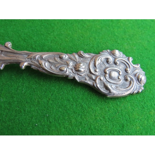 332 - Solid Silver Cherub Motif Decorated Cake Server Approximately 10 Inches Long