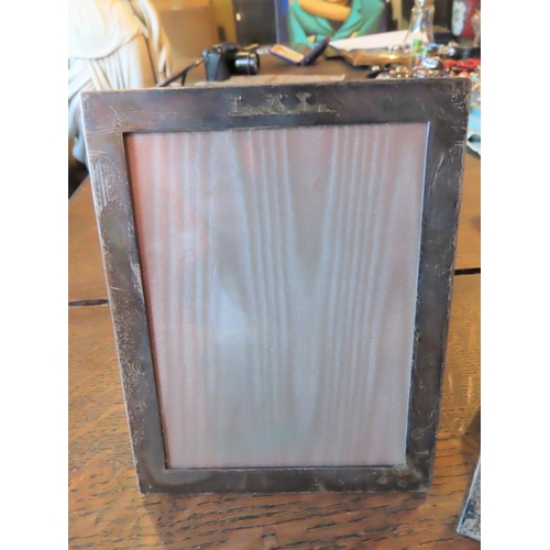 339 - Two Solid Silver Mounted Photograph Frames Tallest Approximately 8 Inches High x 5 Inches Wide