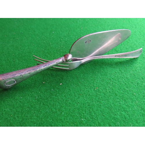 353 - Solid Silver Serving Spoon and Cake Slice Also Solid Silver