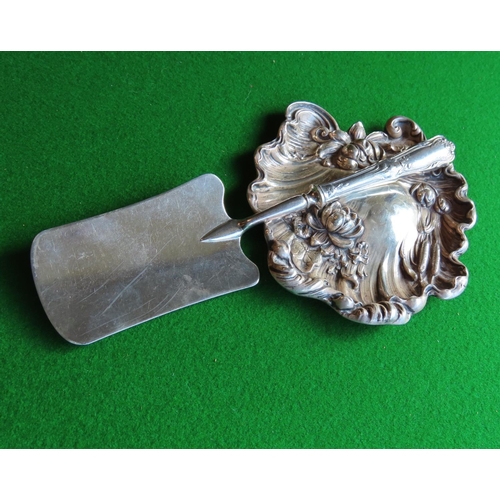 367 - Russian Solid Silver Cake Server Elegant Form