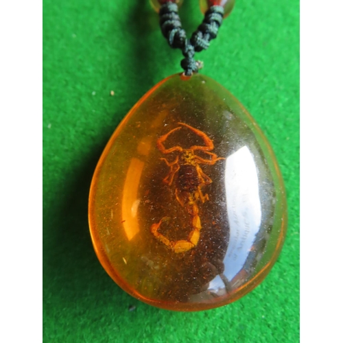 369 - Amber Ladies Pendant Necklace