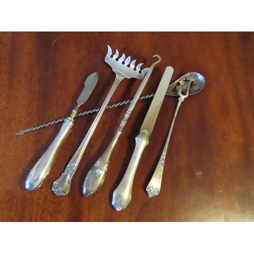 370 - Six Pieces of Solid Silver Tableware