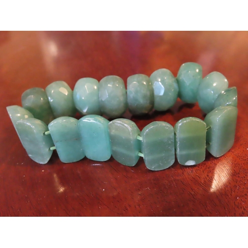 371 - Jade Ladies Bracelet Articulated Form Vintage