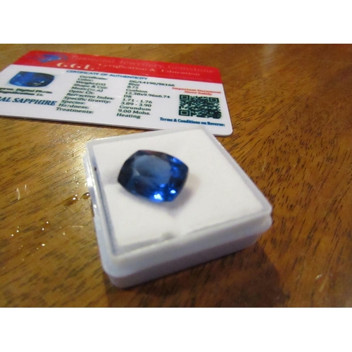 415 - Blue Sapphire Cushion Cut Approximately 8.75 Carat