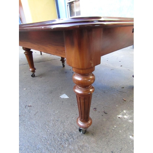 417 - Irish William IV Figured Mahogany Dining Room Table Extending to 18ft Long with Three Large Extra Le... 