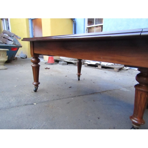 417 - Irish William IV Figured Mahogany Dining Room Table Extending to 18ft Long with Three Large Extra Le... 