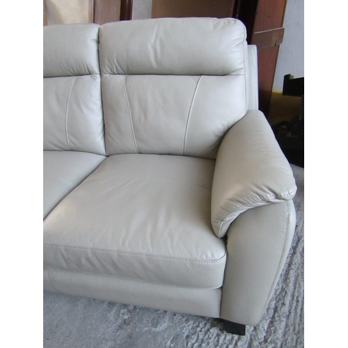 418 - Cream Upholstered Modern Settee Approximately 5ft 6 Inches Wide