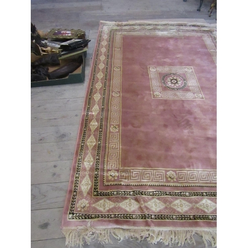 449 - Modern Wool Rug Pale Ground Approximately 8ft Long x 4ft Wide