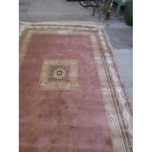 449 - Modern Wool Rug Pale Ground Approximately 8ft Long x 4ft Wide