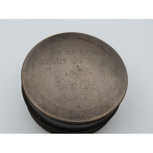 464 - Nazi Snuff Box Circular Form Approximately 3 Inches Diameter