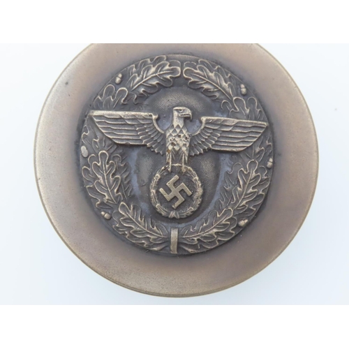 464 - Nazi Snuff Box Circular Form Approximately 3 Inches Diameter