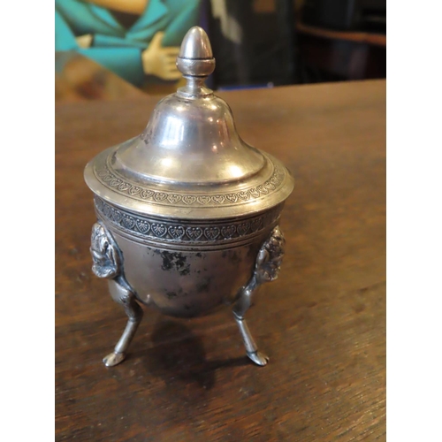 478 - Solid Silver Lidded Urn with Attractively Detailed Supports