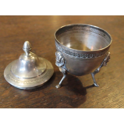 478 - Solid Silver Lidded Urn with Attractively Detailed Supports