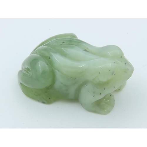 481 - Jade Carved Figure of Frog