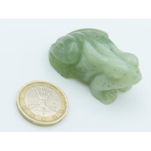 481 - Jade Carved Figure of Frog