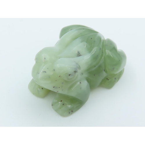 481 - Jade Carved Figure of Frog