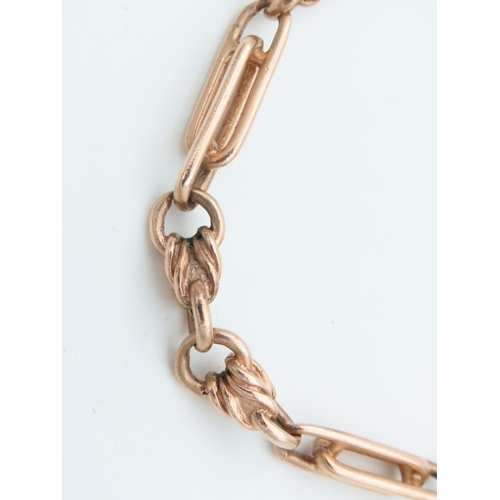 505 - 9 Carat Gold Watch Chain with Lobster Clasp Of Good Weight