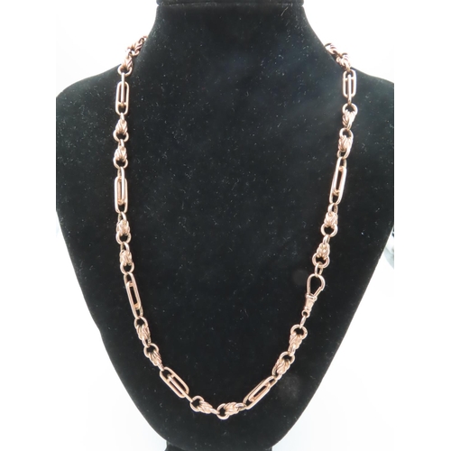 505 - 9 Carat Gold Watch Chain with Lobster Clasp Of Good Weight