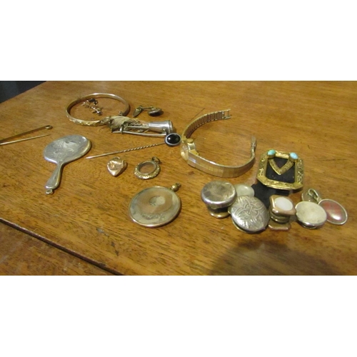 577 - Various Gold and Silver Mounted Jewellery Quantity As Photographed