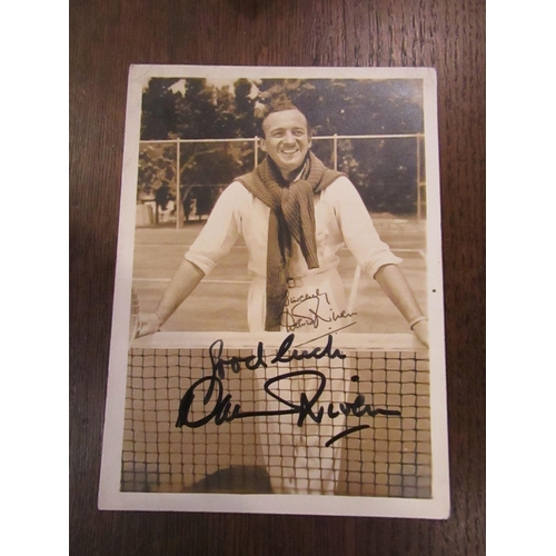 587 - Black and White Photographic Portrait of David Niven Signed and Inscribed Good Wishes Approximately ... 