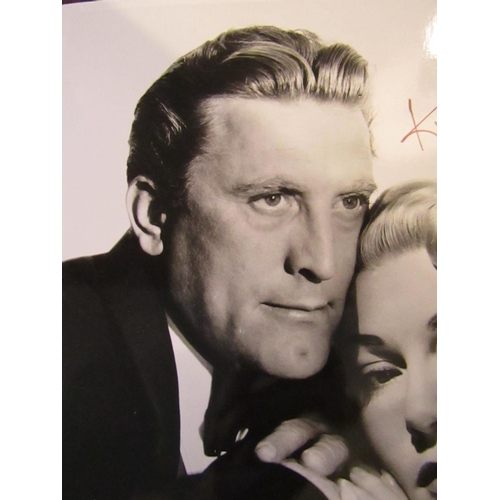 589 - Black and White Photograph Kirk Douglas Signed Approximately 9 Inches High x 6 Inches Wide