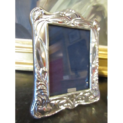 593 - Pair of Solid Silver Photograph Frames Each Approximately 8 Inches High x 5 Inches Wide Hallmarked