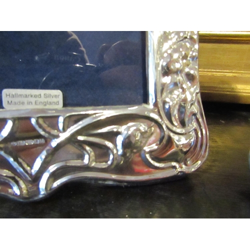 593 - Pair of Solid Silver Photograph Frames Each Approximately 8 Inches High x 5 Inches Wide Hallmarked