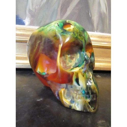 594 - Unusual Momentii Morai Skull Approximately 5 Inches High