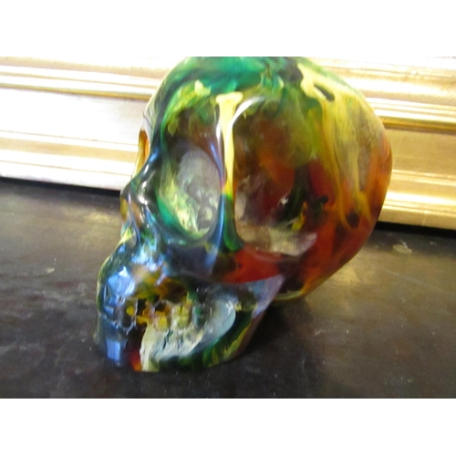 594 - Unusual Momentii Morai Skull Approximately 5 Inches High