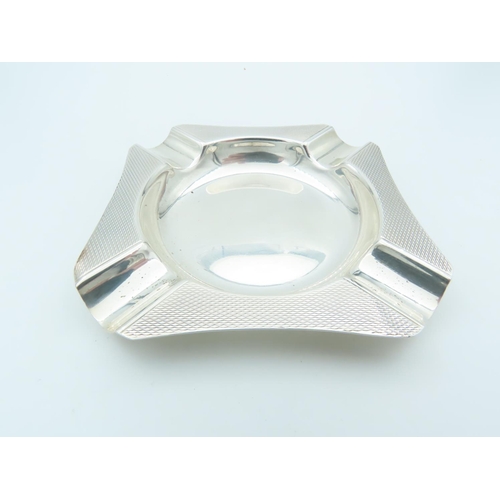 644 - Solid Silver Ashtray Approximately 4 Inches Square