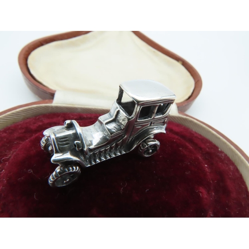 700 - Solid Silver Motor Car Figure