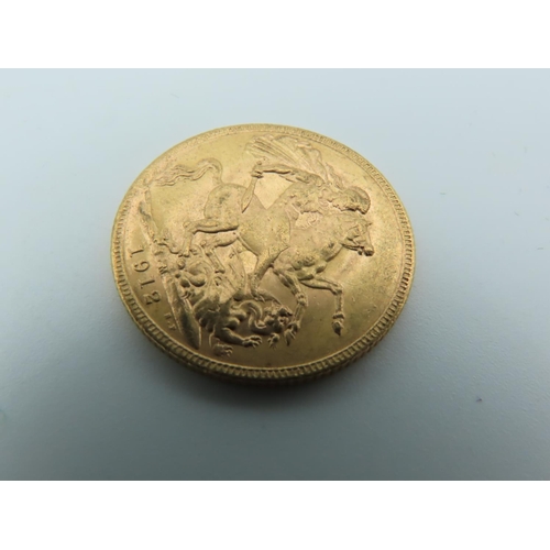 742 - Full Gold Sovereign Dated 1912