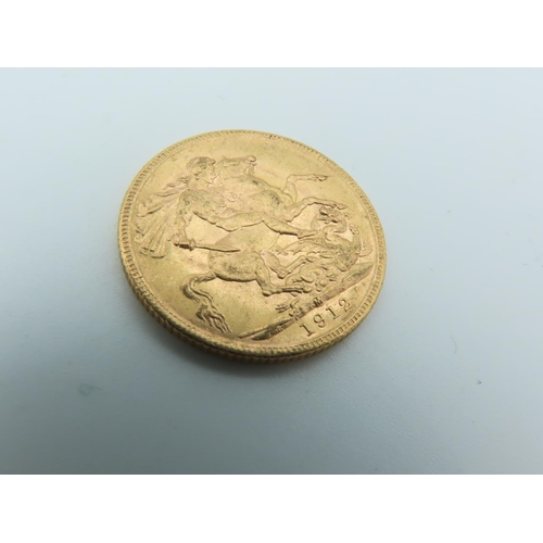 743 - Full Gold Sovereign Dated 1912